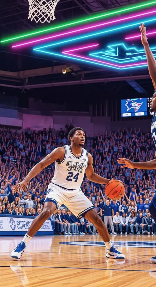Intense College Basketball Match: Kentucky Wildcats vs Mississippi State