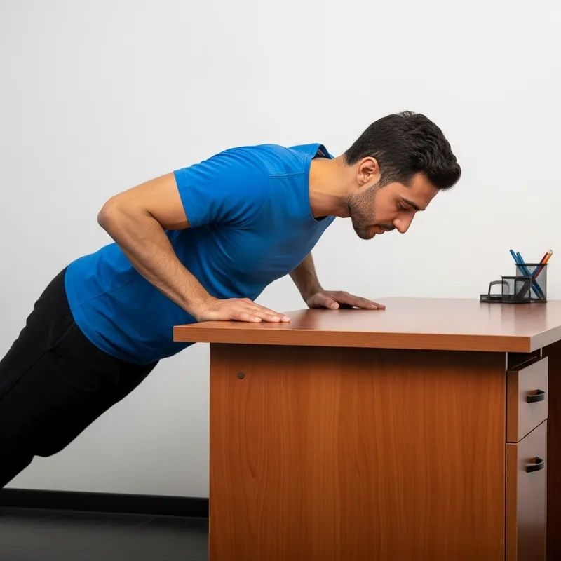 Desk Push-Ups: Proper Form, Sets, and Repetitions