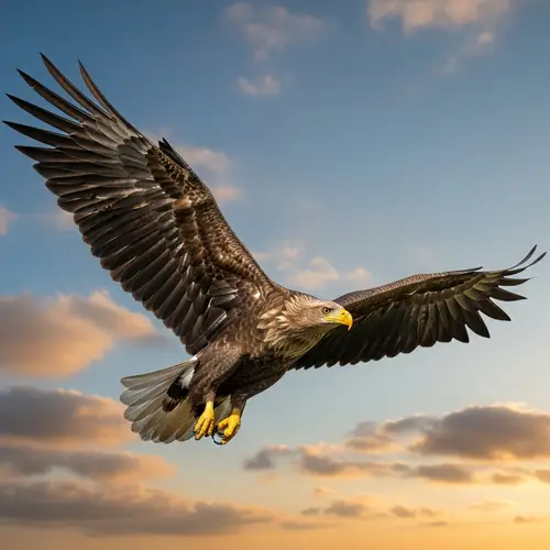 Majestic Eagle Soaring in the Expansive Sky