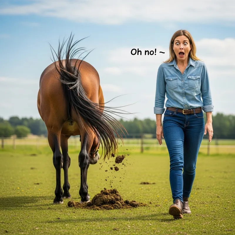Horse Prank: Woman Surprised in the Field