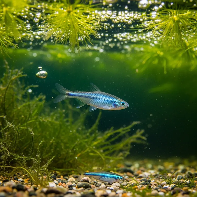 Graceful Small Fish Swimming in Crystalline Waters