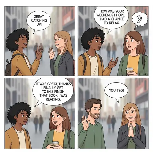 Healthy Communication Strategies: A Four-Panel Comic Strip