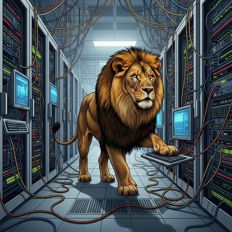 Data Center Domination: Lion's Power Over Technology