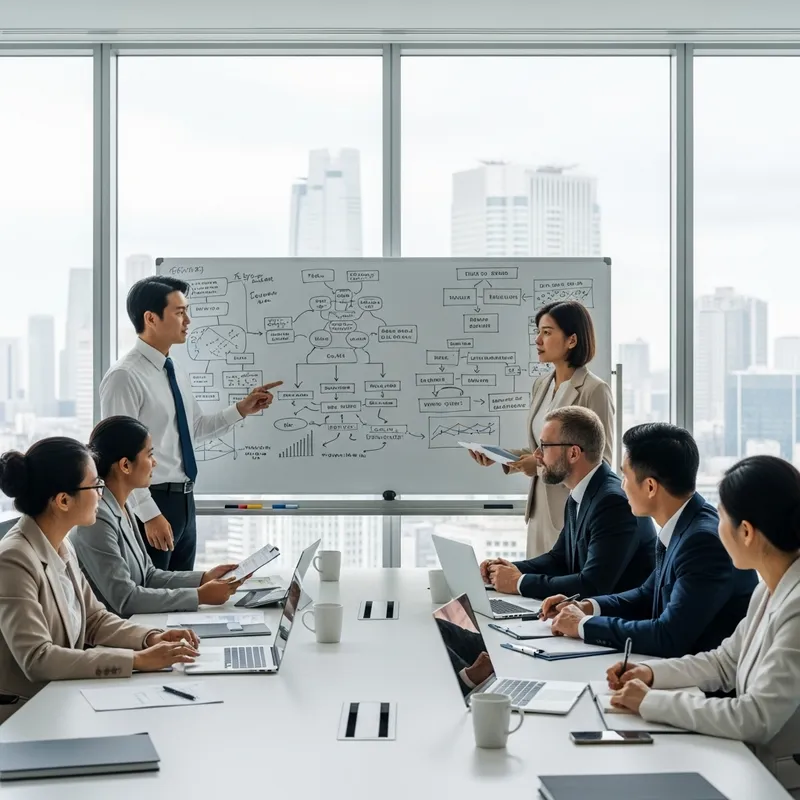 Dynamic Project Planning in Tokyo's Modern Office