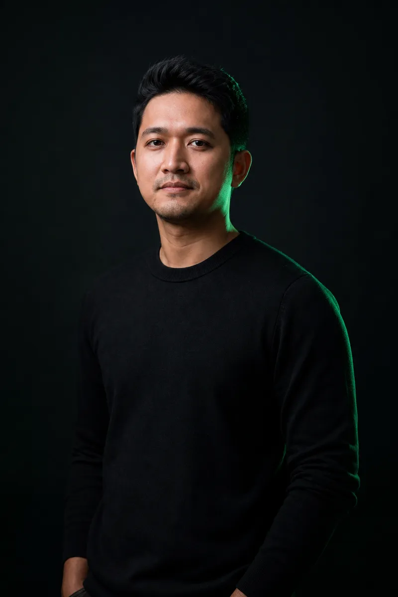 Professional Portrait of a Full-Stack Developer Professional Portrait of a Full-Stack Developer