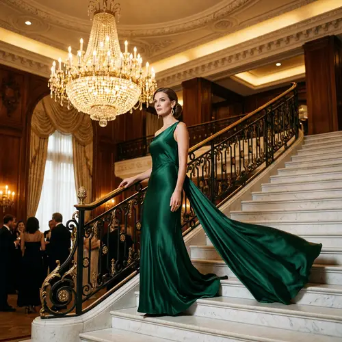 Elegant Fashion at Grand Staircase Events