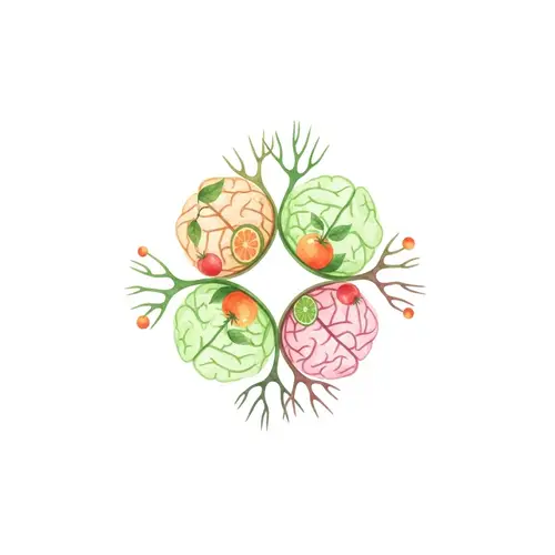 Organic Brain Synapses Logo Design | Health-Conscious Brand