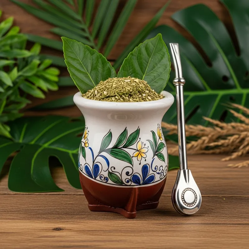 Brazilian Yerba Mate: Traditional Cuia and Bombilla Experience