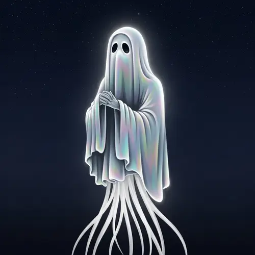 Ethereal Ghost: Serene Eeriness & Mystic Beauty