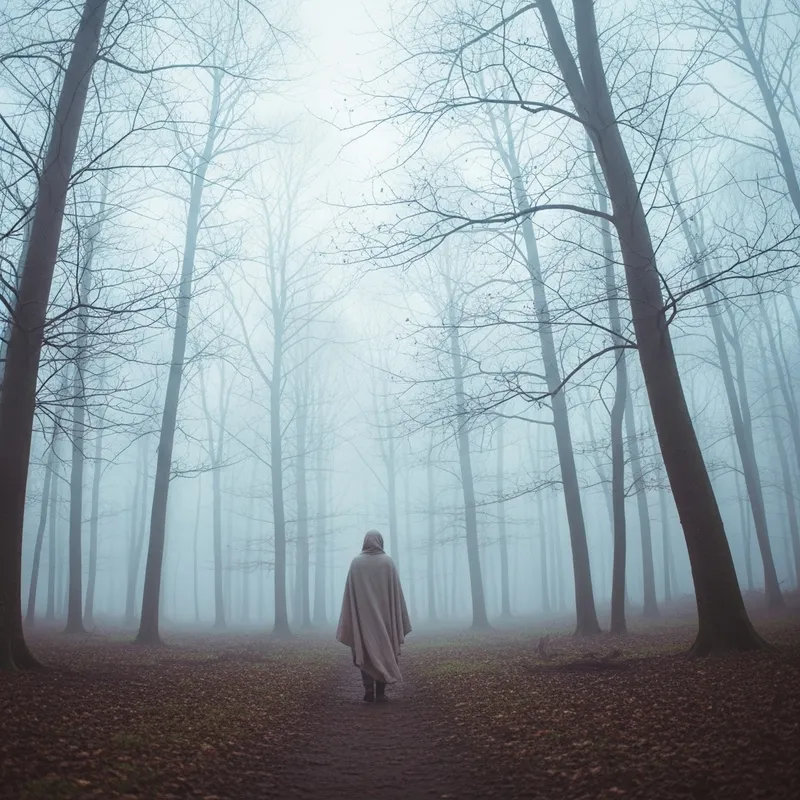 Ethereal Mystery: A Dreamlike Forest Scene