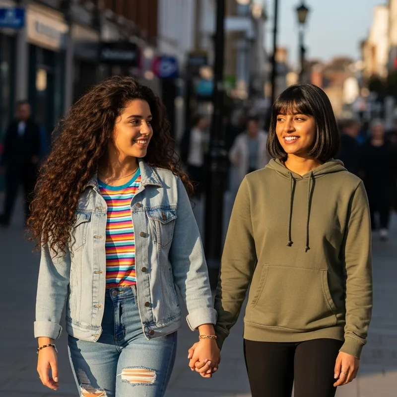 Two Teen Lesbians Standing | Best Friends Forever