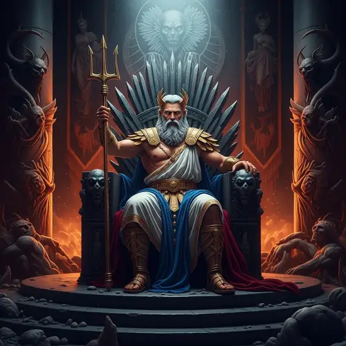 Majestic Poseidon: Guardian of the Throne Room