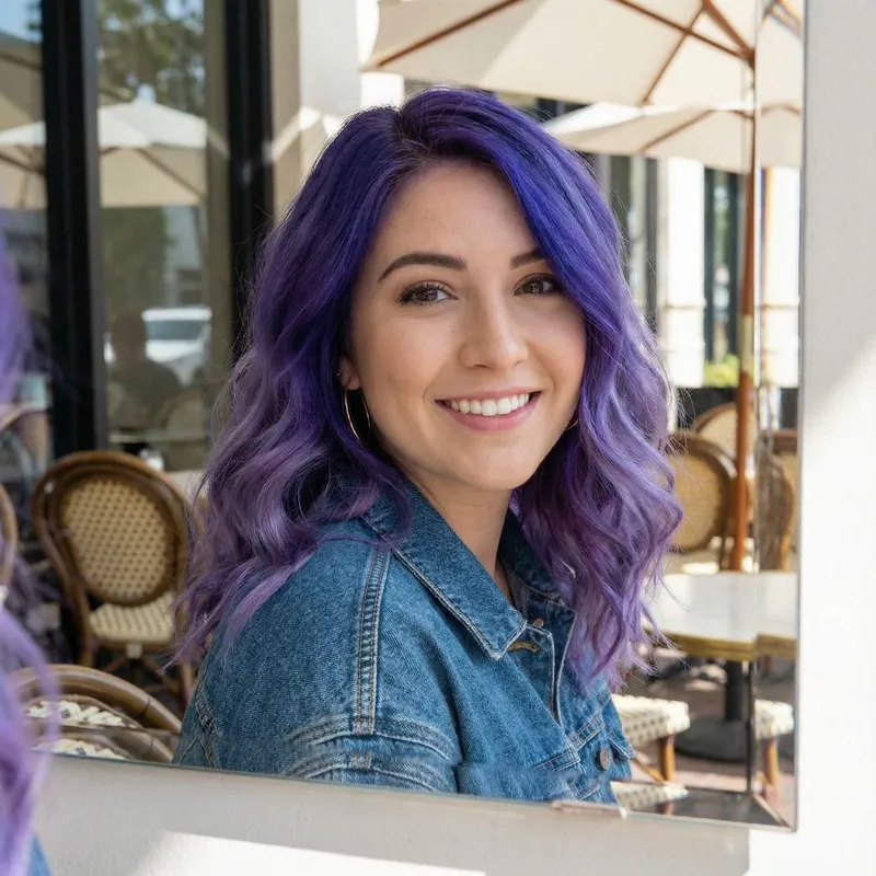 What Would I Look Like with Purple Hair?