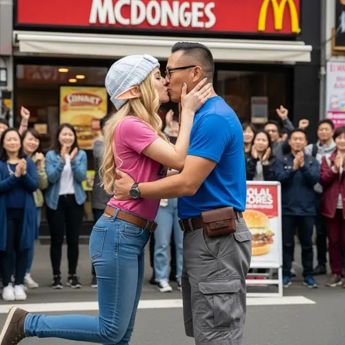 Romantic Moments at Las Vegas Taco Bell Cantina