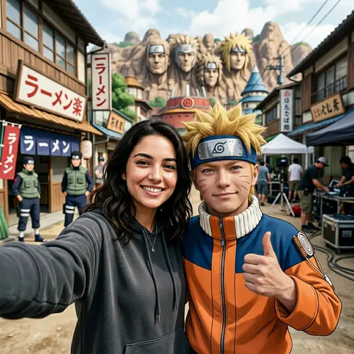 Ultra-Realistic Naruto Selfie with Uzumaki