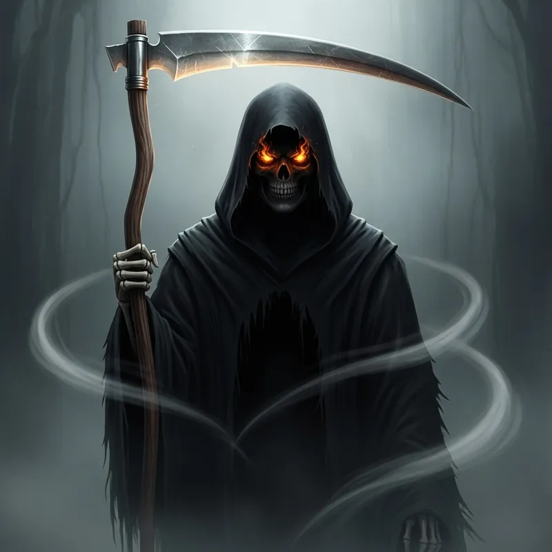 Grim Reaper Visualized | Eerie Death Symbol