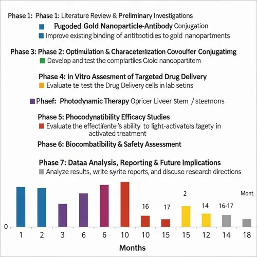 18-Month Project Timeline for Gold Nanoparticle-Antibody Drug Delivery System Research