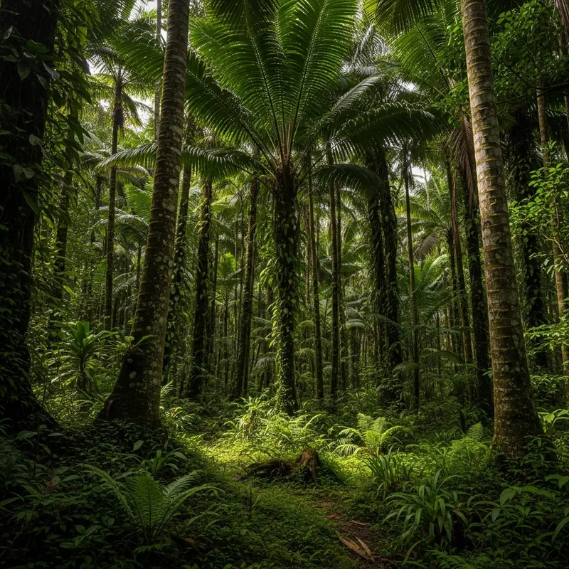 Lush Palm Tree Jungle - Natural Greenery Lush Palm Tree Jungle - Natural Greenery