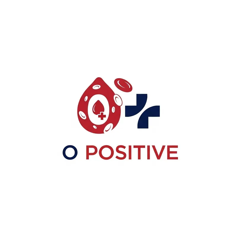 Professional Logo Design for O Positive | Unique Blood Type Symbol Logo