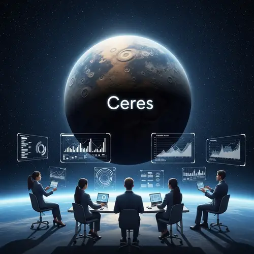 Vivid Image of Dwarf Planet Ceres in Outer Space | Interstellar Project Team