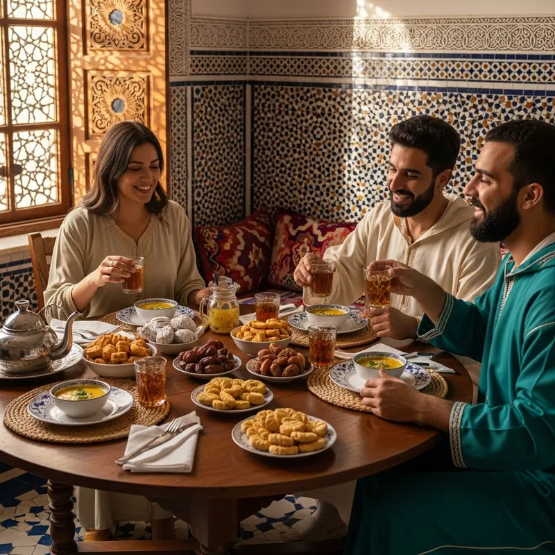 Authentic Moroccan Ramadan Breakfast Experience