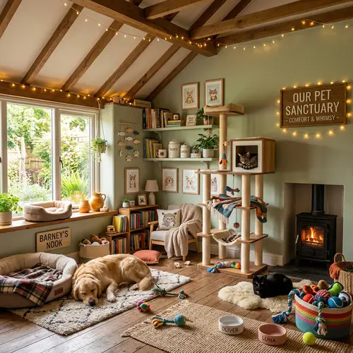 Cozy Pet Room: A Whimsical Retreat for Furry Friends