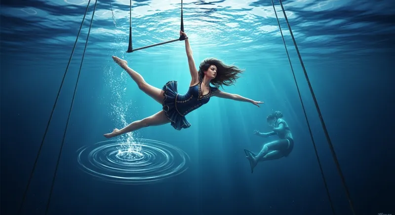 Darya Vintolova Trapeze Artist | Underwater Dreamworld Fantasy