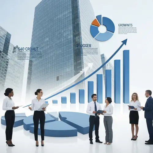 Modern Professionalism with Business Growth Visuals