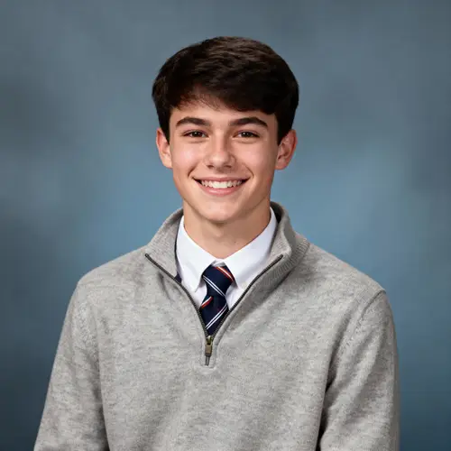 Yearbook Portraits in Casual Preppy Style