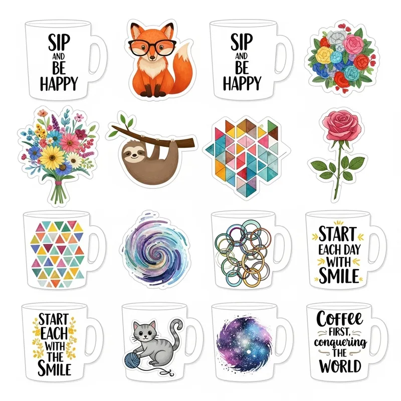 Stickers & Vector Arts for Mugs - Creative Designs