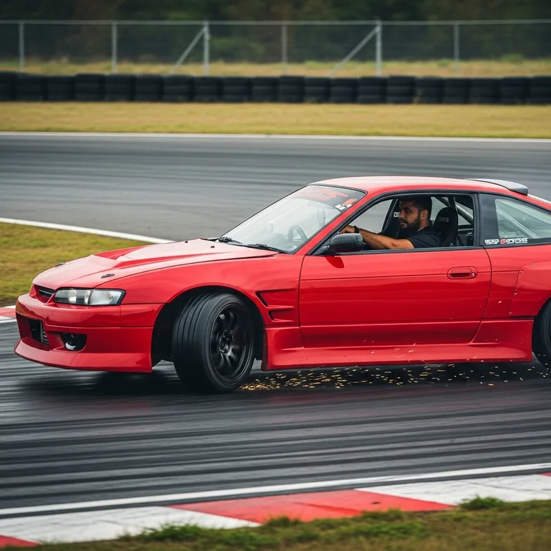Adrenaline-Charged Drift Car Experience on Race Track