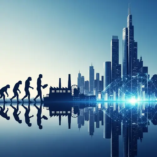 Evolution of Business Through Time | Unique Illustration