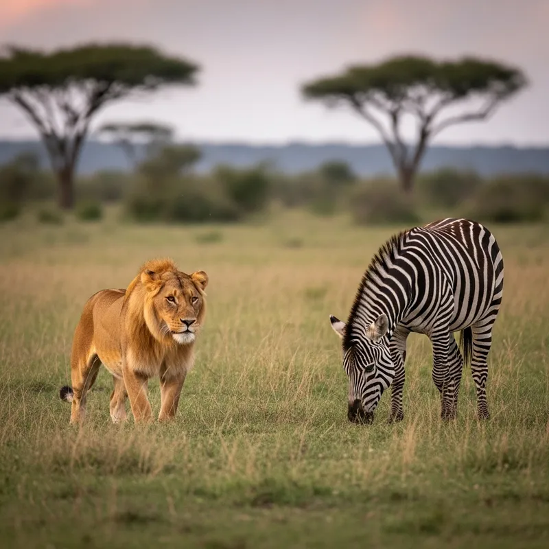 Lion Kill Zebra Stallion: Brutal African Safari Scene