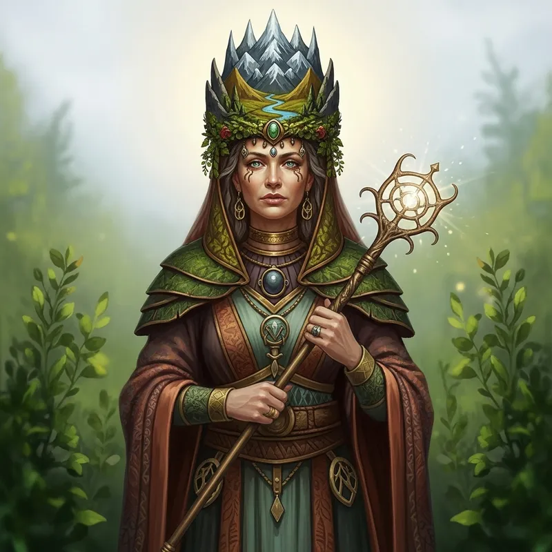 Earthy High Priestess: Personification of Mother Nature