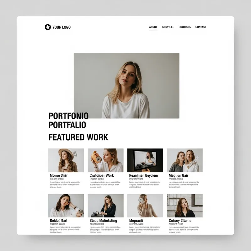 Minimalist Professional Portfolio Template | Modern Design
