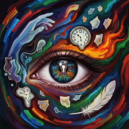 Enigmatic Dream Sequence | Surreal & Vibrant Digital Painting