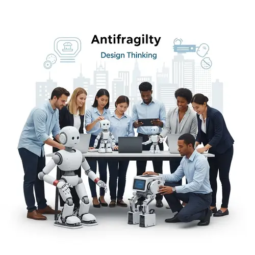 Antifragility & Design Thinking in AI Adoption: Collaboration with Humans & Machines