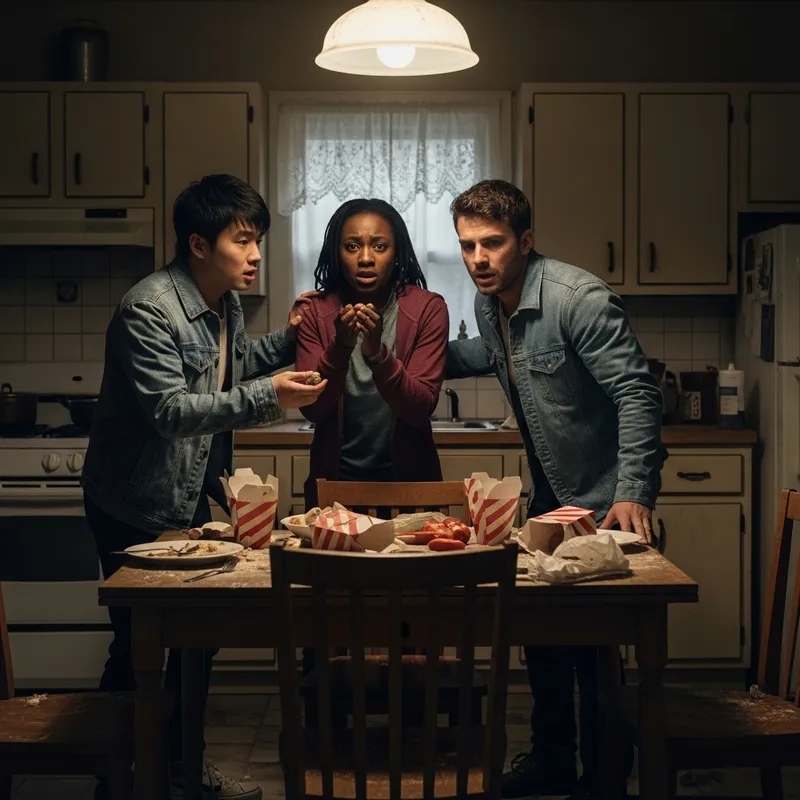 Addicts Smoking Speed in Neglected Kitchen - Intense Scene