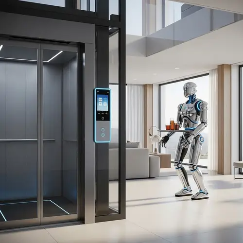 Minimalist Villa Elevator with Smart Features