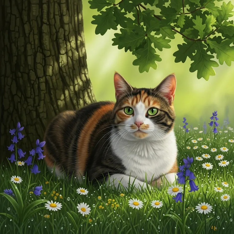 Calico Cat - Stunning Image of Feline Beauty Calico Cat - Stunning Image of Feline Beauty