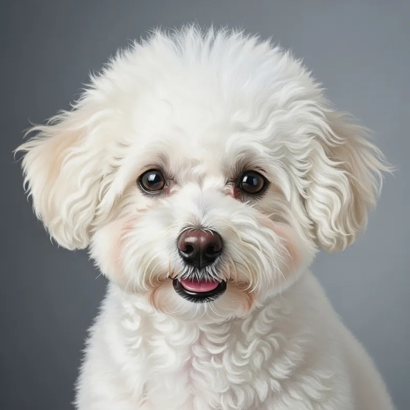 Delightful White Bichon Frise Studio Portrait | Pet Photography Masterpiece