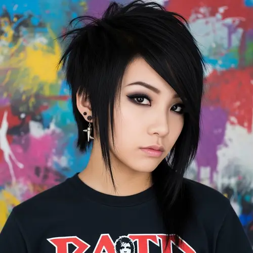 Beautiful Asian Emo Girl: Unique Style & Vibe