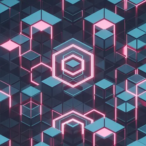 Endless Blockchain Network: Interlocking Hexagonal Designs