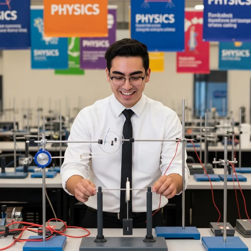Young Man Conducting Physics Experiments | Physics Enthusiast