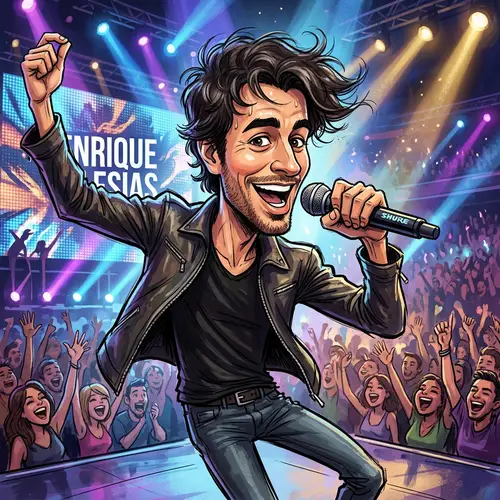 Enrique Iglesias Caricature: Fun & Creative Artwork