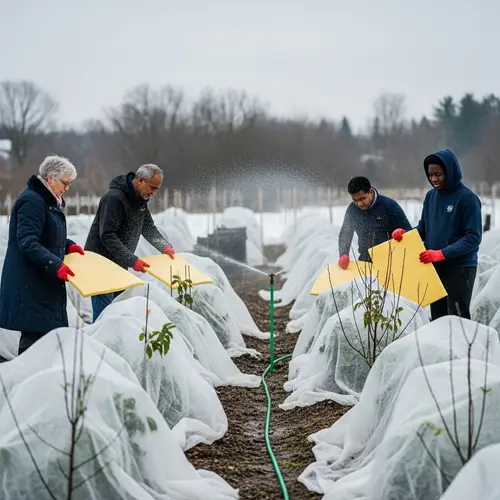 Protecting Freezing Plants: Resilient Care by Diverse Community