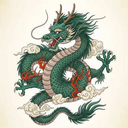 Intricately Designed Oriental Dragon Art | Asian Mythical Artistry