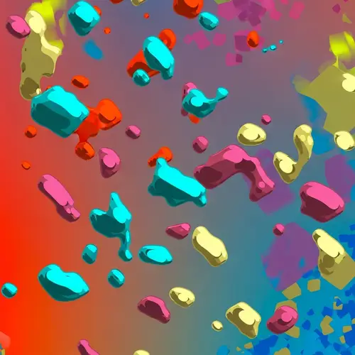 Vibrant Chaos: Abstract Image of Randomness