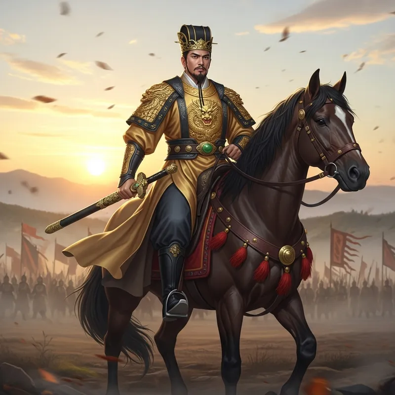 Handsome Chinese Emperor Warrior | Aura of Strong Leadership