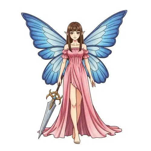 Sugar Apple Fairy Tale: Enchanting Fairy Girl Illustration